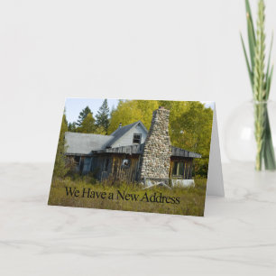 Funny Change of Address Card - Nice Chimney Ankündigung