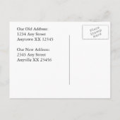 Funny Change of Address Card Seaside Zuhause Ankündigungspostkarte (Rückseite)