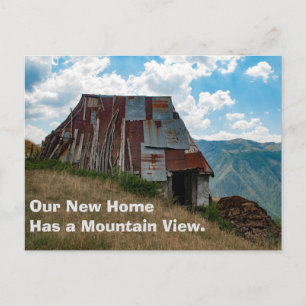 Funny Change of Address Card: Tin Roof Ankündigungspostkarte