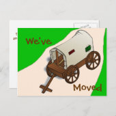 Funny Change of Address Post Card Ankündigungspostkarte (Vorne/Hinten)