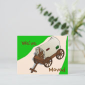 Funny Change of Address Post Card Ankündigungspostkarte (Stehend Vorderseite)