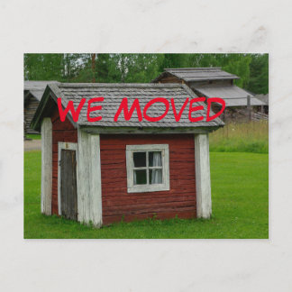 Funny Change of Address Postcard Ankündigungspostkarte