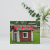 Funny Change of Address Postcard Ankündigungspostkarte (Stehend Vorderseite)