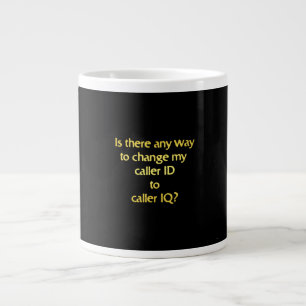 Funny Changing ID to IQ Joke Jumbo-Tasse
