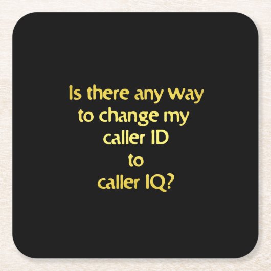 Funny Changing ID to IQ Joke Rechteckiger Pappuntersetzer (Vorderseite)