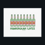 FUNNY CHANUKAH HANUKKAH LITES GIFTS FEIERTAGSPOSTKARTE<br><div class="desc">GEBEN SIE DIESE HANUKKAH LITES IHREN LIEBLINGSGETRÄNKERN,  DIE JÜDISCHEN SPASS SCHÄTZEN.</div>