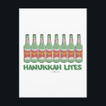 FUNNY CHANUKAH HANUKKAH LITES GIFTS FEIERTAGSPOSTKARTE<br><div class="desc">GEBEN SIE DIESE HANUKKAH LITES IHREN LIEBLINGSGETRÄNKERN,  DIE JÜDISCHEN SPASS SCHÄTZEN.</div>