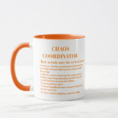 Funny Chaos Coordinator Definition Office Coworker Tasse (Links)