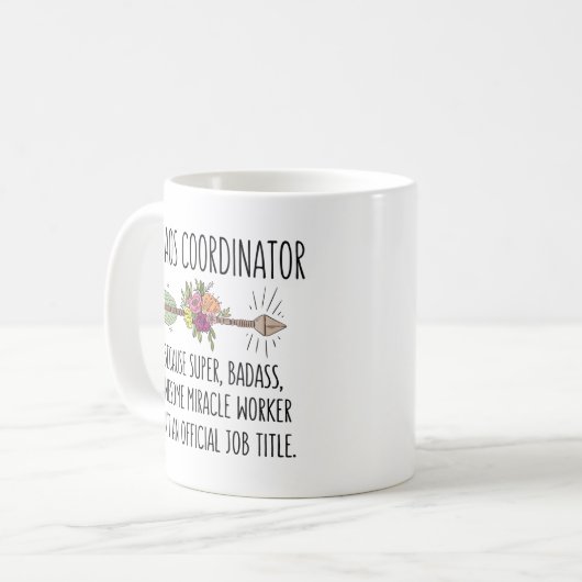 Funny Chaos Koordinator Geschenk Tasse Kaffee Cup (Vorderseite Links)