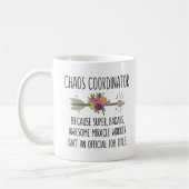 Funny Chaos Koordinator Geschenk Tasse Kaffee Cup (Links)