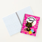 Funny Chaotic Cat Knetprojekte Notizblock (Innenseite)