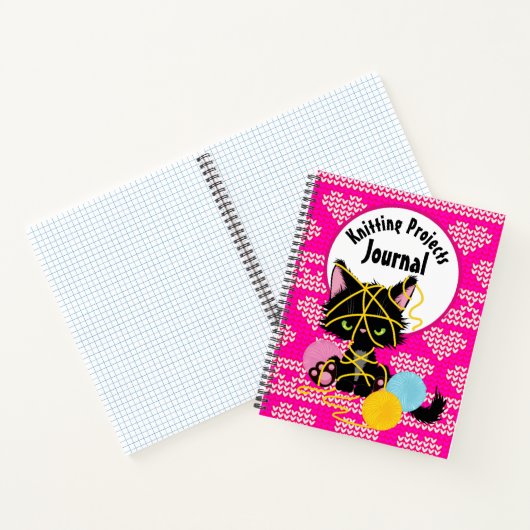 Funny Chaotic Cat Knetprojekte Notizblock (Innenseite)