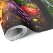 Funny character wrapping paper geschenkpapier (Rolleneckpunkt)