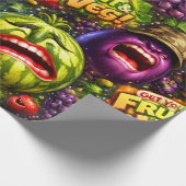 Funny character wrapping paper geschenkpapier (Ecke)