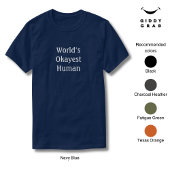 Funny Character Zitat World's beste menschliche T-Shirt