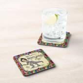 Funny Charlotte Bronte Saurus Dinosaur Buchleser Getränkeuntersetzer (Rechte Seite)