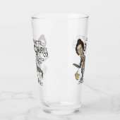 Funny Charlotte Bronte Saurus Dinosaur Buchleser Glas (Links)