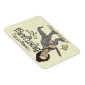 Funny Charlotte Bronte Saurus Dinosaur Buchleser Magnet (Rechte Seite)