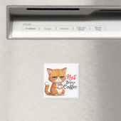 Funny Chat mit Kaffee Magnet (In Situ (Geschirrspüler))