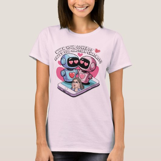 🤖 Funny Chatbot Ai Liebe Companies Spaß T-Shirt (Vorderseite)