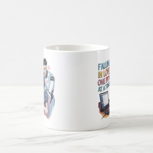 Funny Chatbot Companion Ai Memes fallen in Liebe T Kaffeetasse (Mittel)