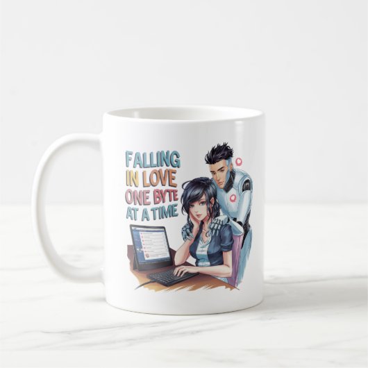Funny Chatbot Companion Ai Memes fallen in Liebe T Kaffeetasse (Links)