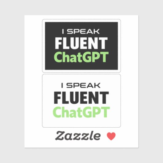Funny ChatGPT Stickers Aufkleber (Blatt)