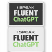 Funny ChatGPT Stickers Aufkleber (Vorderseite)