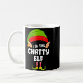 Funny Chatty Elf Matching Family Group Pj Christma Kaffeetasse (Links)