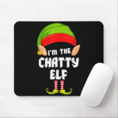 Funny Chatty Elf Matching Family Group Pj Christma Mousepad (Mit Mouse)