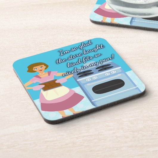 Funny Cheatin Brownies Slogan Untersetzer (Linke Seite)