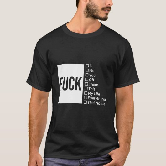 Funny Checkbox T-Shirt (Vorderseite)