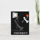 Funny Checkmate Chess Basketball Game Board King P Karte (Vorderseite)