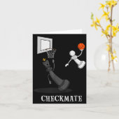 Funny Checkmate Chess Basketball Game Board King P Karte (Gelbe Blume)