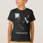 Funny Checkmate Chess Basketball Game Board King P T-Shirt (Vorderseite)