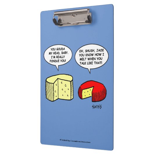 Funny Chee Lover Cartoon Zwischenablage Klemmbrett (Links)