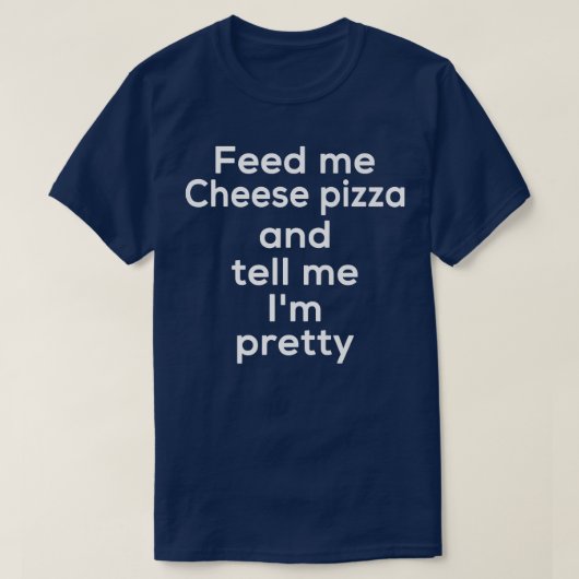 Funny Chee Pizza Italienische Küche Lover Feinschm T-Shirt (Design vorne)