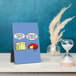 Funny Chee Shop Manager / Théhiler Cartoon Desk Fotoplatte