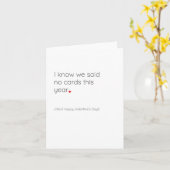 Funny Cheeky Valentine's Day Card 'I lied' Karte (Gelbe Blume)