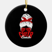 Funny Cheer Couch Cheerleader Coach Keramik Ornament (Vorne)
