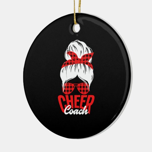 Funny Cheer Couch Cheerleader Coach Keramik Ornament (Links)