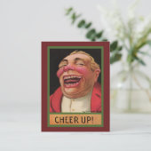 Funny Cheer Up ! Postkarte (Stehend Vorderseite)