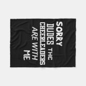 Funny Cheerleader Brother Sorry Dudes Gift Son Kid Fleecedecke (Vorderseite (Horizontal))