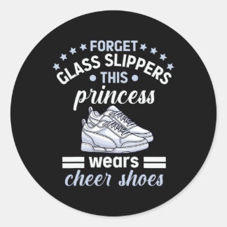 Funny Cheerleader Design For Girls Women Cheerlead Runder Aufkleber