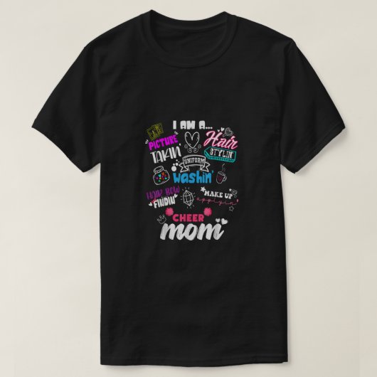 Funny Cheerleader Mama für Cheer Mamas Cheer Squad T-Shirt (Design vorne)