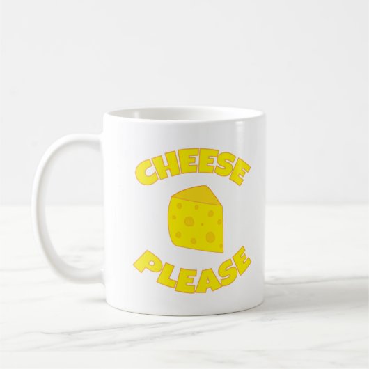 Funny Cheese Bitte Keil von Schweizer Käse Kaffeetasse (Links)