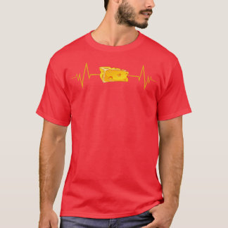 Funny Cheese Heartbeat Cheese Lover T-Shirt