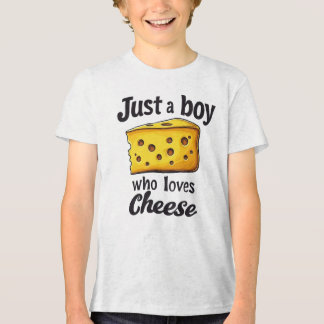 Funny Cheese Lover Geschenk: Nur ein Junge Lieben Tri-Blend Shirt