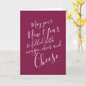 Funny Cheese Lover New Year Cards Karte (Gelbe Blume)