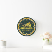 Funny Cheese Runde Wanduhr (Zuhause)